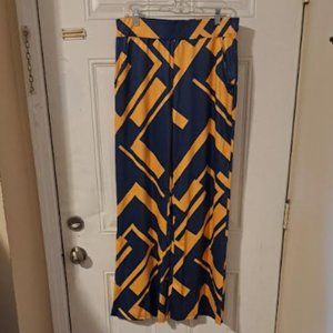 NWOT Geo Print Flare Leg Pants size XL